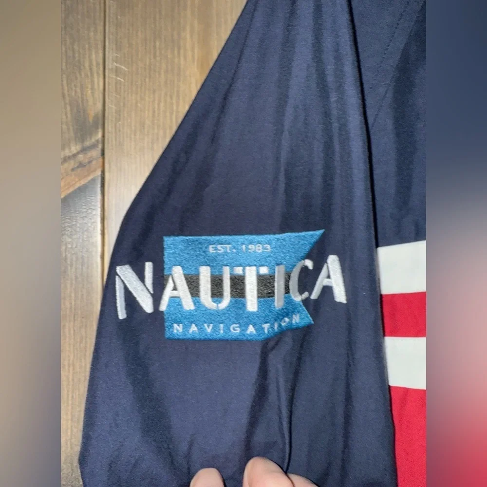 Vintage Nautica Navigation Colorblock Sailing Jacket Men’s Small